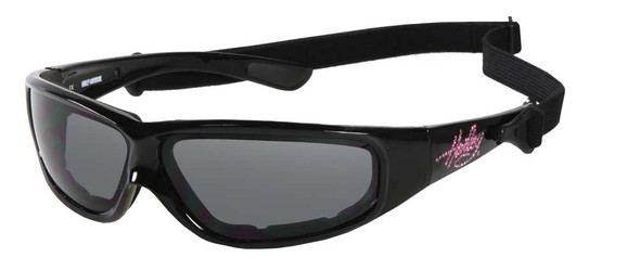 Harley-Davidson Women's Pink Label Sunglasses, Rhinestone H-D Script, Gray Lens - Wisconsin Harley-Davidson