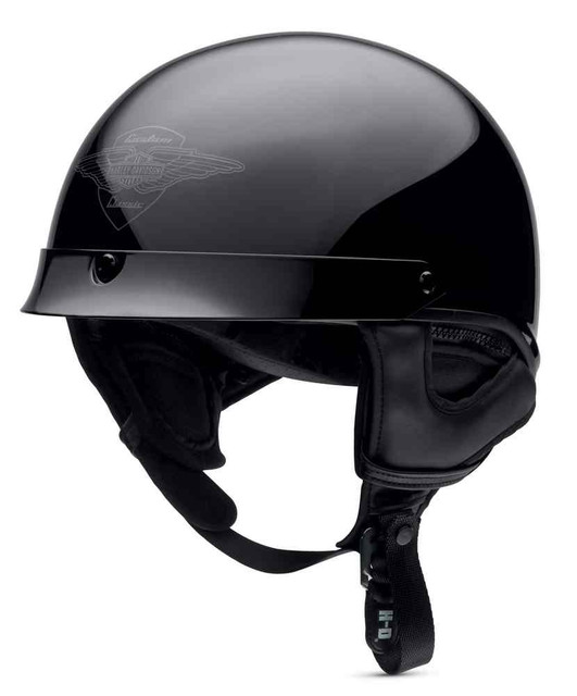 Harley-Davidson Men's Sunder Ultra-Light J02 Half Helmet, Black. 98389-16VM - Wisconsin Harley-Davidson