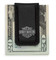 Harley-Davidson Men's Bar & Shield Logo Money Clip, Black Leather 99452-06V - Wisconsin Harley-Davidson