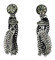 Harley-Davidson Women's B&S Ombre Crystal Chain Dangle Earrings, 97769-16VW - Wisconsin Harley-Davidson
