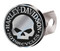 Harley-Davidson Hitch Cover, Willie G Skull Hitch Plug, Brushed Silver 2283 - Wisconsin Harley-Davidson