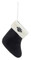 Harley-Davidson Mini Holiday Fleece Stocking Ornament,4in Black/White. 96835-16V - Wisconsin Harley-Davidson