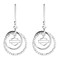 Harley-Davidson Women's Double Link Circle Diamond Dangle Earrings HME0006 - Wisconsin Harley-Davidson