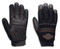 Harley-Davidson Mens Saddle Bar & Shield Mesh & Leather Gloves, Black 98364-15VM - Wisconsin Harley-Davidson