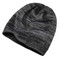 Harley-Davidson Men's Slouch Knitted Beanie Hat, Gray & Black 97707-16VM - Wisconsin Harley-Davidson