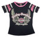 Harley-Davidson Little Girls' Glittery Winged B&S Sporty Tee, Black/Pink 1030569 - Wisconsin Harley-Davidson