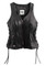 Harley-Davidson Women's Avenue Leather Vest Side Lacing, Black 98071-14VW - Wisconsin Harley-Davidson