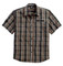 Harley-Davidson Men's Cotton Plaid Short Sleeve Shirt, Black/Tan. 99013-16VM - Wisconsin Harley-Davidson