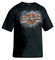 Harley-Davidson Men's Short Sleeve Tee, Brick Long Bar & Shield Logo, Black - Wisconsin Harley-Davidson