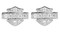 Harley-Davidson Women's Earrings, Bling Bar & Shield Logo Post, Silver HDE0228 - Wisconsin Harley-Davidson
