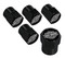 Harley-Davidson Bar & Shield Valve Stem Cap Covers, Black – 5 Pack HDVCK14-K - Wisconsin Harley-Davidson