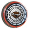 Harley-Davidson Diamond Plated Bar & Shield Neon Clock, Orange Neon HDL-16611 - Wisconsin Harley-Davidson
