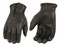 Milwaukee Leather Men's Deerskin Leather Zip Full-Finger Gloves, Black SH867 - Wisconsin Harley-Davidson