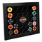 Harley-Davidson Poker Chip Collectors Frame, Holds 28 Chips, Made in USA 6925 - Wisconsin Harley-Davidson
