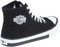Harley-Davidson Men's Nathan 4.25" Black Canvas Hi-Top Athletic Sneakers D93817 - No Hassle Returns at Wisconsin Harley