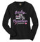 Harley-Davidson Little Girls' Tee, Long Sleeve Glitter Bike Shirt, Black 1530585 - Wisconsin Harley-Davidson
