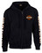 Harley-Davidson Men's Hooded Sweatshirt, Bar & Shield Zip Black Hoodie 30299142 - Wisconsin Harley-Davidson