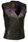 Milwaukee Leather Women's Vest w/ Reflective Tribal Design & Piping ML1296 - Wisconsin Harley-Davidson