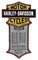 Harley-Davidson Patented Dates Tin Metal Sign 11 x 18 Inches 2010181 - Wisconsin Harley-Davidson