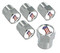Harley-Davidson #1 USA Flag Valve Stem Cap Covers Chrome - 5 Pack HDVC153 - Wisconsin Harley-Davidson