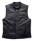 Harley-Davidson Men's Embroidered Passing Link Leather Vest, Charcoal 98109-16VM - Wisconsin Harley-Davidson
