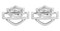 Harley-Davidson Women's Bar & Shield Outline Earrings HDE0193 - Wisconsin Harley-Davidson