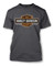 Harley-Davidson Men's Elongated Orange Bar & Shield Charcoal T-Shirt 30291961 - Wisconsin Harley-Davidson