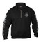 Harley-Davidson Men's Lightning Crest 1/4 Zip Cadet Pullover Sweatshirt, Black - Wisconsin Harley-Davidson