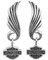 Harley-Davidson Women's Little Wing Bar & Shield Post Dangle Earrings HDE0270 - Wisconsin Harley-Davidson