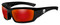 Harley-Davidson Men's Tat Skull Gasket Sunglasses, Red Mirror Lenses HATAT13 - Wisconsin Harley-Davidson
