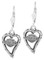 Harley-Davidson Women's Bar & Shield Dangle Heart Earrings HDE0133 - Wisconsin Harley-Davidson