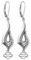 Harley-Davidson Women's Inferno Embellished Bar & Shield Drop Earrings HDE0357 - Wisconsin Harley-Davidson