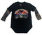 Harley-Davidson Baby Boys' Motorcycle Newborn Creeper w/ Tattoo Sleeves 3050641 - Wisconsin Harley-Davidson