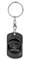 Harley-Davidson Dog Tag, Winged Skull Distressed Chain/Keychain, Silver 8002763 - Largest Selection of Harley-Davidson Products