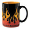 Harley-Davidson Sculpted Flame Ceramic Mug 15 oz, Black Coffee Mug 99221-13V - Wisconsin Harley-Davidson