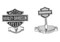 Harley-Davidson Men's Sterling Silver Bar & Shield Cufflinks HDZ0041 - Wisconsin Harley-Davidson