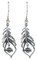 Harley-Davidson Women's Large Boho Feather Earrings, Sterling Silver HDE0406 - Wisconsin Harley-Davidson