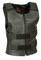 Leather King Men's Zippered Replica Bullet Proof Style Leather Vest SH1367Z - Wisconsin Harley-Davidson