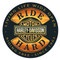 Harley-Davidson Ride Hard Round 14 Inch Tin Sign 2010671 - Wisconsin Harley-Davidson