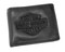 Harley-Davidson Mens Embroidered Bar & Shield Coin Pocket Wallet Black FB816H-2B - Wisconsin Harley-Davidson