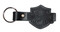 Harley-Davidson Embossed Bar & Shield Black Leather Key Fob LK04H - Wisconsin Harley-Davidson