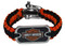 Harley-Davidson Regular Survival Bracelet Steel Black & Orange 7.5'' 201106597 - Wisconsin Harley-Davidson