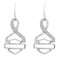 Harley-Davidson Womens Earrings, Forever Twist HD Diamond Dangle, Silver HME0002 - Wisconsin Harley-Davidson