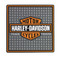 Harley-Davidson Magnet, Bar & Shield Diamond Plated Rubber Tile Magnet 8003197 - Wisconsin Harley-Davidson