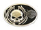 Harley-Davidson Mens Belt Buckle Skull Fire Chrome HDMBU10072 - Wisconsin Harley-Davidson