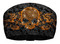 That's A Wrap Women's Skull & Scroll Black/Orange Knotty Band Head Wrap. KB2925 - Wisconsin Harley-Davidson