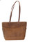 Harley-Davidson Women's Embroidered Tote Bag Brown Suede Leather CH681 - Wisconsin Harley-Davidson