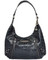 Harley Davidson Womens Black Hammered Croco Hobo Bag Purse HC7929L-BLK - Wisconsin Harley-Davidson