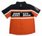Harley-Davidson Little Boys' Button Front Twill Shop Shirt Orange/Black 1072527 - Wisconsin Harley-Davidson