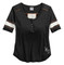 Harley-Davidson Women's Colorblocked Elbow Length Henley Tee, Black 96291-16VW - Wisconsin Harley-Davidson